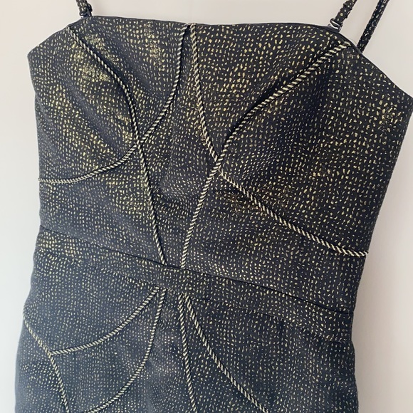 Honey & Beau Metallic/Shimmer Bodycon Dress AU 10 - Picture 4 of 11